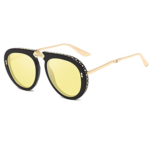 Damen-Sonnenbrille mit faltbarem Rahmen für Damen, Strass-Sonnenbrille, weiblicher Schirm Generic476476 von Generic