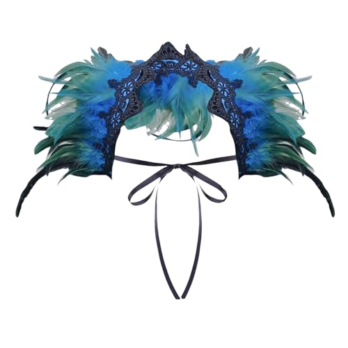 Damen Spitze Federschal Pfau Kostüm Damen Vintage Feder Schal Umhänge Schulterumhang Cape Gothic Federboa Kostüm Vogel Karneval Kostüme Samba Kostüm für Karneval Halloween Maskerade Damen Spitze Federschal Pfau Kostüm Damen Vintage Feder Schal Umhänge Schulterumhang Cape Gothic Federboa Kostüm Vogel Karneval Kostüme Samba Kostüm für Karneval Halloween Maskerade von Generic