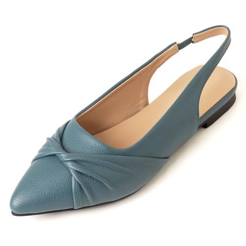 Damen Spitze Zehe Slingback Flats Sandalen Schlupfschuhe Kleider Schuhe Damen Blockabsatz Schnalle Flats Hochzeitsschuhe Für Alltag Und Büro Große Größen,Jade Blue,34 EU Damen Spitze Zehe Slingback Flats Sandalen Schlupfschuhe Kleider Schuhe Damen Blockabsatz Schnalle Flats Hochzeitsschuhe Für Alltag Und Büro Große Größen,Jade Blue,34 EU von Generic