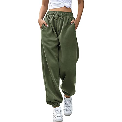 Sporthose Damen Jogging Hose Frauen Sporthose lang Leichte Bequeme Baggy Workout Jogginghose Jogger Laufhosen Track Pants von Generic