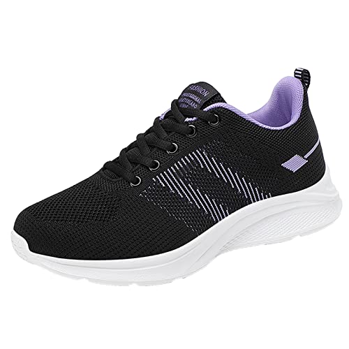 Damen Sportschuhe Atmungsaktiv Leicht Bequem Freizeit Turnschuhe Mesh Sneaker Low Top Laufschuhe Für Fitness Alltag Weich Flexibel (PP1, 38) von Generic