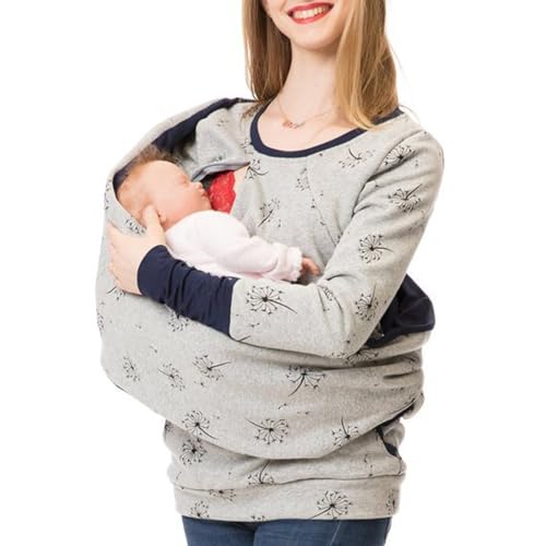 Damen Stillpullover Winter Baumwolle Langarm Einfarbig Rollkragen Zweilagiges Stillen Sweatshirt Hoodie mit Taschen für Schwangerschaft Basic Stillzeit Umstandsmode Stillshirts Mit Scarf Pulli Damen Stillpullover Winter Baumwolle Langarm Einfarbig Rollkragen Zweilagiges Stillen Sweatshirt Hoodie mit Taschen für Schwangerschaft Basic Stillzeit Umstandsmode Stillshirts Mit Scarf Pulli von Generic