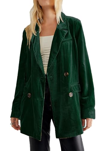 Damen Strickjacke mit langem Vintage Revers, Samt Blazer, mittellang, Staubwedel, Samt Strickjacke Damen Strickjacke mit langem Vintage Revers, Samt Blazer, mittellang, Staubwedel, Samt Strickjacke von Generic