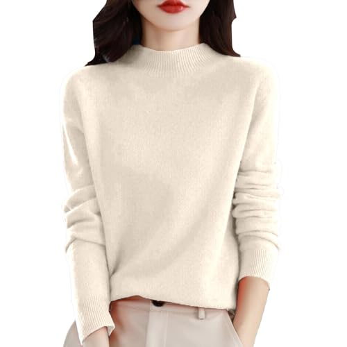 Damen Strickpullover Übergröße Rundhals Langarm Winterpulli Warm Gefütterte Loose Stitching Strick Pullover Ohne Kapuze Basic Plüsch Langarmshirt Herbst Winter Sweaters Oberteil Damen Strickpullover Übergröße Rundhals Langarm Winterpulli Warm Gefütterte Loose Stitching Strick Pullover Ohne Kapuze Basic Plüsch Langarmshirt Herbst Winter Sweaters Oberteil von Generic