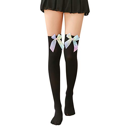 Damen Strümpfe mit Spitze Halterlose Strümpfe für Damen -Netzstrümpfe Netz Strumpfhose Sexy Perspektive Netzstrümpfe Transparente Halterlose Strümpfe mit Spitze von Generic