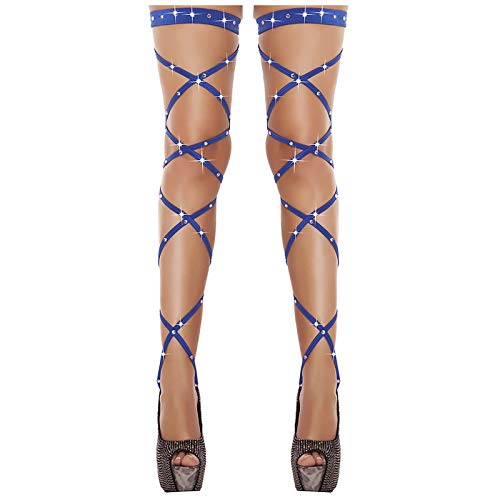 Damen-Strümpfe mit Spitze Netzstrümpfe Netz Strümpfe mit Spitze für Frauen Spitzensocken für Mädchen Party Transparente Halterlose Strümpfe mit Spitze von Generic