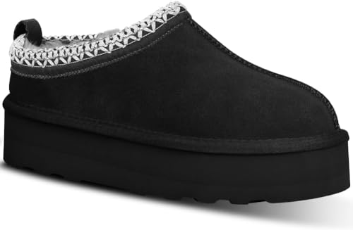 Damen Tasman Hausschuhe Dupes Plattform Tazz boot Kurze Knöchel Stiefel Pelz Fleece Gefüttert Turnschuhe Haus hausschuhe Anti Slip Stiefel Für Outdoor von Generic