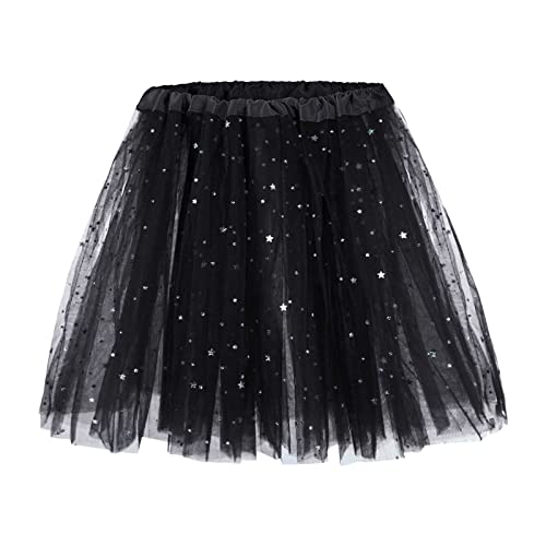 Damen Tüllrock Tutu 50er Rockabilly Petticoat Ballet Firt Tulle Tanzkleid Unterkleid Festliche Tüll Crinoline Petticoat Rockabilly Kleid, Karneval Kostüm Damen von Generic