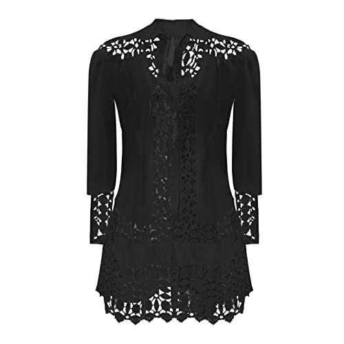 Damen Tunika Kleid Elegant Blusekleid Freizeitkleid,Sweat Kleid Elegant Kleid Rot Weiß A-Line Swing Sommerkleider Neckholder Knielang Midi Edle Hippie Kleider Weiß von Generic