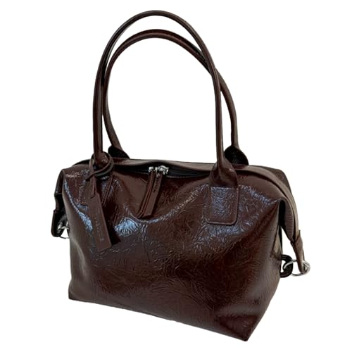Damen Umhängetaschen für Damen Multifunktionshandtaschen Süße Schultertaschen Reißverschlusshandtaschen Clutches Geldbörsen,Braun von Generic