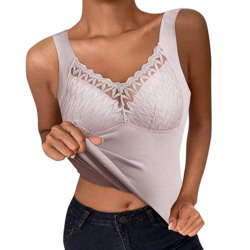 Damen Unterhemd Shapewear Bauchweg Hemd Formende Oberteile BH Tank Tops Hemdchen Spitze Westenoberteil Vests Shaping Bauch Weg Shirts Body Shaper von Generic