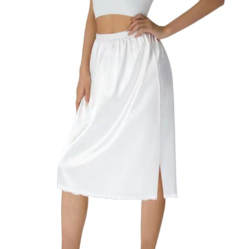 Damen Unterrock Kurz Petticoat Knielang Halbrock Unsichtbar Underskirt Spitzensaum Unterröcke für Damen Damen Unterrock Kurz Petticoat Knielang Halbrock Unsichtbar Underskirt Spitzensaum Unterröcke für Damen von Generic