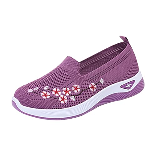 Damen Walkingschuhe Lightweight Mit Elastischem Elegant Dirndl Schuhe rutschfest Walkingschuhe Joggingschuhe Leicht Fitnessschuhe Straßenlaufschuhe Outdoor Sportschuhe von Generic