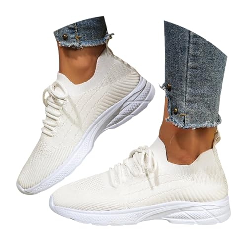 Damen Walkingschuhe Luftpolster Sneaker Atmungsaktives Laufschuhe Elegant Memory Foam Turnschuhe Joggingschuhe Bequemer Freizeitschuhe Lightweight Fitnessschuhe von Generic