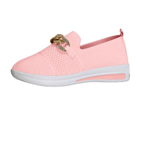 Damen Wanderschuhe bequem flach atmungsaktiv Freizeitschuhe für Arbeit Einkaufen Spazierengehen Gartenarbeit mit Rundkappe (40) von Generic