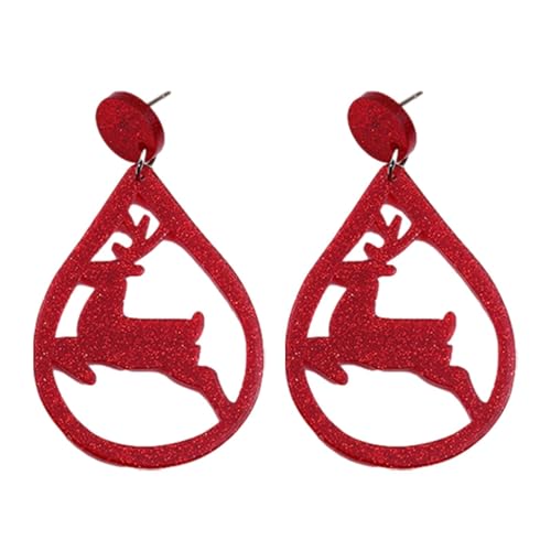 Damen Weihnachtsschmuck, Damen Weihnachts-Ohrringe | Weihnachtsschmuck Bulk Weihnachtsmann Weihnachts-Ohrringe | Damen Weihnachts-Ohrringe, Weihnachtsschmuck für Maskerade von Generic