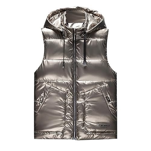 Damen Weste Leicht Weste Steppweste Steppjacke Outdoor Wintermantel Weste Wasserbeständige Pufferweste Leichte Steppweste Damen Daunenweste von Generic