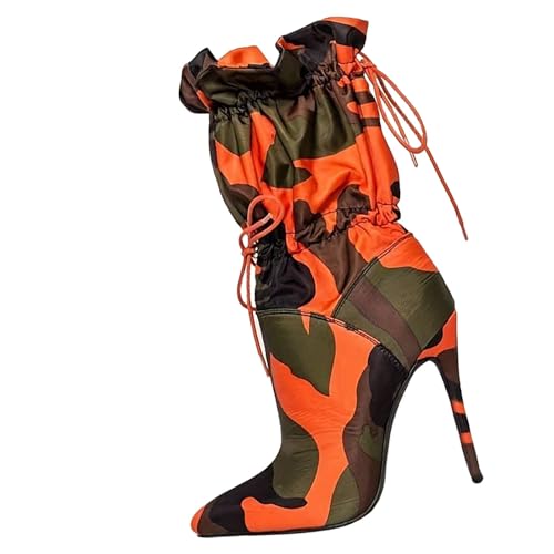 Damen Wildleder Halbstiefel Halbstiefel Schlupfschuhe Cowboyboots Blockabsatz Übergangsstiefel Kurzstiefel Braun Übergangsstiefel Blockabsatz Halbhoch Boots Westernstiefel von Generic