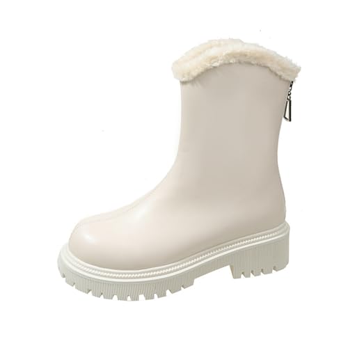 Damen Wildleder Halbstiefel Spitz Schlupfschuhe Mittelalter Stiefel Schlupfschuhe Ankle Boots Kurzstiefel Braun Übergangsstiefel Blockabsatz Halbhoch Boots Damenstiefel von Generic