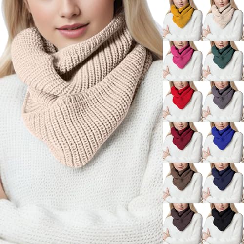 Damen Winter Loop Schal Warm Und Bequem Halsbedeckung Für Herbst Und Winter Warm Dick Schal, Klassisch Winterschal Für Frauen von Generic