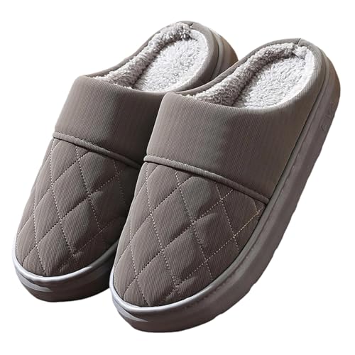 Damen Winter Plüsch Pantoffeln Haushaltsschuhe Memory Foam Filzpantoffeln Besucherhausschuhe Warm Badeschuhe Trendiger Slipper Innenbereich Cozy Slippers Weich Indoor Outdoor von Generic