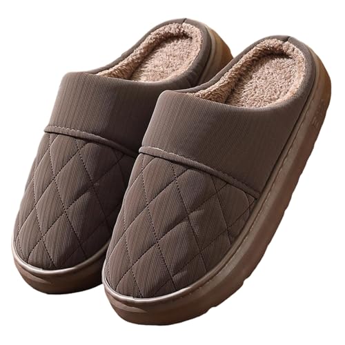 Damen Winter Plüsch Pantoffeln Haushaltsschuhe Memory Foam Filzpantoffeln Besucherhausschuhe Warm Badeschuhe Trendiger Slipper Innenbereich Cozy Slippers Weich Indoor Outdoor von Generic