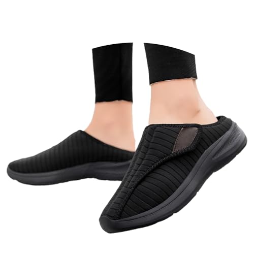 Damen Winter Plüsch Pantoffeln Hausschuhe Bequem Unisex Slippers Retro-Mode Filz Hausschlappen Flache Hüttenschuhe Innenbereich Cozy Frottierslipper von Generic