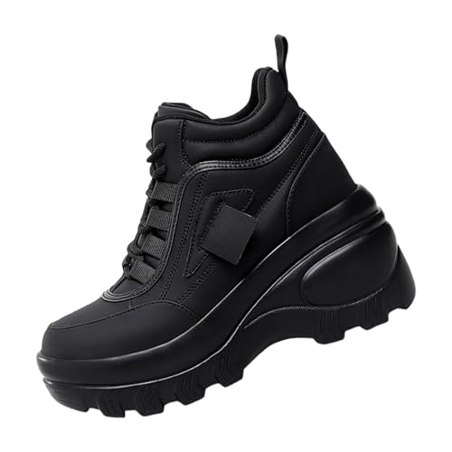 Damen Winter Schuche Orthopädische Schuhe Damen Winter Comfortable Cotton Shoes Anti Slip Boots for Women Snow Boots Waetpoof Ankle Boots Damen Mit Absatz Stiefel Damen Schwarz (Black, 43) von Generic