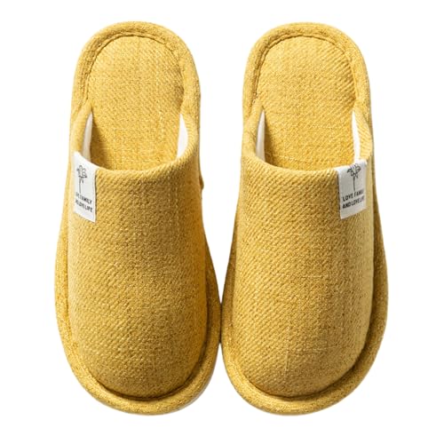 Damen Winter Warm Pantoffeln Gästehausschuhe Für Haushaltsgäste Unisex Hausschuhe Slippers Bequeme Hüttenschuhe Flache Plüsch Antirutsch Baumwolle drinnen und draußen von Generic