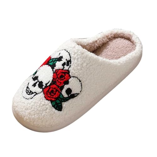 Damen Winter Warm Pantoffeln Haushaltsschuhe Memory Foam Mit Polar Fleece-Futter Hausschuhe Rückstellschaum Lustige Rutschfeste Flache Slippers drinnen und draußen von Generic