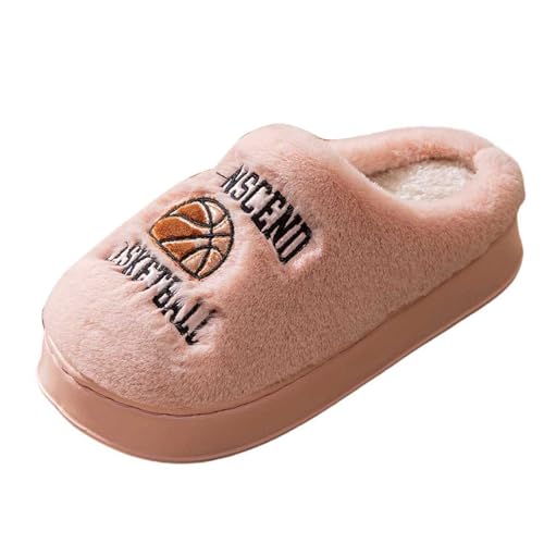 Damen Winter Warm Pantoffeln Hausschuhe Bequem Filzpantoffeln Besucherhausschuhe Retro-Mode Filz Hausschlappen Lustige Plüsch Antirutsch Baumwolle Einfarbig Women von Generic