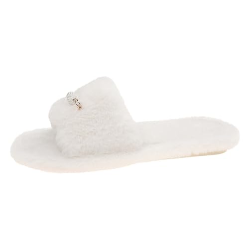 Damen Winter Warm Pantoffeln Hausschuhe Bequem Niedliche Mit Tier-/Printmuster Badeschuhe Geschlossen Slippers Kuschelige Plüsch Flauschig Filzpantoffeln von Generic
