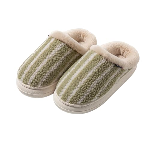 Damen Winter Warm Pantoffeln Plüsch Rutschfeste Mit Polar Fleece-Futter Mann Und Frau Warme Trendiger Slipper Kuschelige Slippers Einfarbig Women von Generic