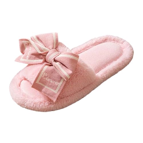 Damen Winter Warm Pantoffeln Und Herren Flauschige Schlappen Für Retro-Mode Filz Hausschlappen Unisex Gästepantoffeln Plüsch Antirutsch Baumwolle Flauschig Filzpantoffeln von Generic