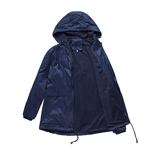 Damen-Winterjacke, wasserdicht, winddicht, Regenjacke, wasserdicht, Damen, Outdoor, Sport, Camping, Wandern, Mantel, wasserdicht, Outdoor, Sport, Camping, Wandern, Mantel, blau, 42 von Generic