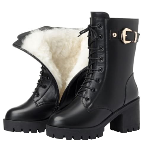 Damen Winterschuhe Wasserdicht Winterboots Kurzschaft Stiefeletten Wasserdicht Wanderschuhe Outdoor Kurzschaft Stiefeletten Wanderschuhe Winterboots Schneeschuhe Outdoor von Generic