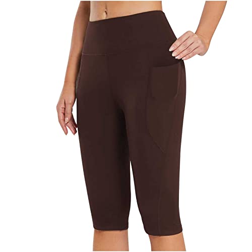 Damen Yoga Leggings High Waist Sport Leggings Damen Yoga Hose Tights Blickdicht für Sport Radlerhose Damen Sport Strumpfhosen Leggins hüfthoch Lang Hippie Hose Haremshose von Generic