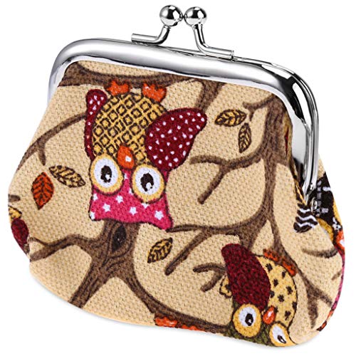 Damen vintage kleine brieftasche geldbörse schöne eule geldbörse handtasche handtasche, beige stilvoll und beliebt Damen vintage kleine brieftasche geldbörse schöne eule geldbörse handtasche handtasche, beige stilvoll und beliebt von Generic