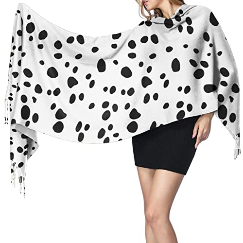 Damen warmer Schal Hund Dalmatiner Druck bequemer langer Schal Winter weicher Deckenschal, (Dalmation-1007) von Generic