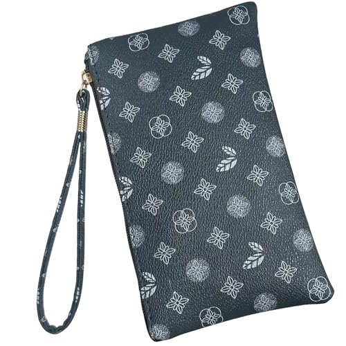 Damengeldbörse, die Reisepass, Kreditkarte, Ausweispapier und Handy aufnehmen kann.Es ist mit einem Reißverschluss ausgestattet, um die Sicherheit zu erhöhen und den Zugriff zu erleichtern., Blau von Generic