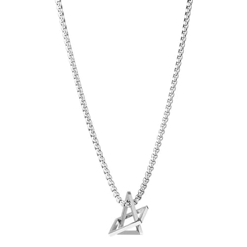 Damenkette Halskette Herz Anhänger Ankerkette Halskette Mit Geometrischem Anhänger Für Männer Und Frauen, Trendige Marke, Vielseitige Accessoires von Generic