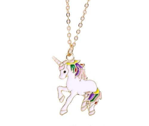 Damenkette Halskette Herz Anhänger Ankerkette Halskette Tier Pferd Buntes Einhorn Herren- Und Damenpulloverkette Damenkette Halskette Herz Anhänger Ankerkette Halskette Tier Pferd Buntes Einhorn Herren- Und Damenpulloverkette von Generic