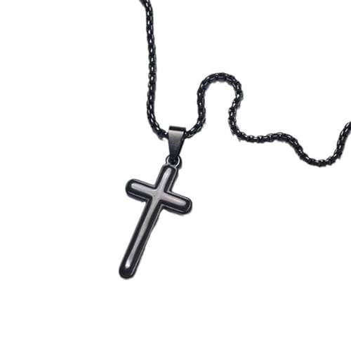 Damenkette Halskette Herz Anhänger Ankerkette Modische Und Schlichte Kreuz-Trend-Anhänger-Halskette Für Männer- Und Frauenpaare von Generic