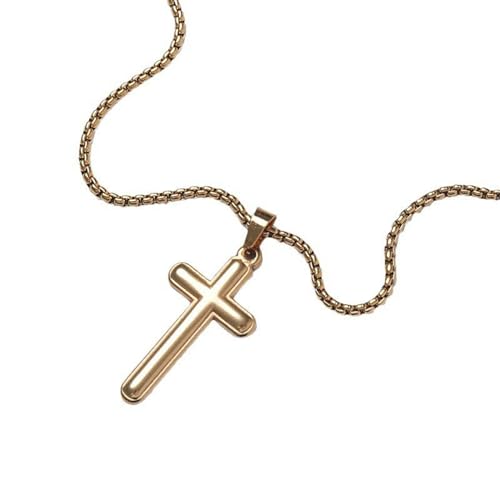 Damenkette Halskette Herz Anhänger Ankerkette Modische Und Schlichte Kreuz-Trend-Anhänger-Halskette Für Männer- Und Frauenpaare von Generic