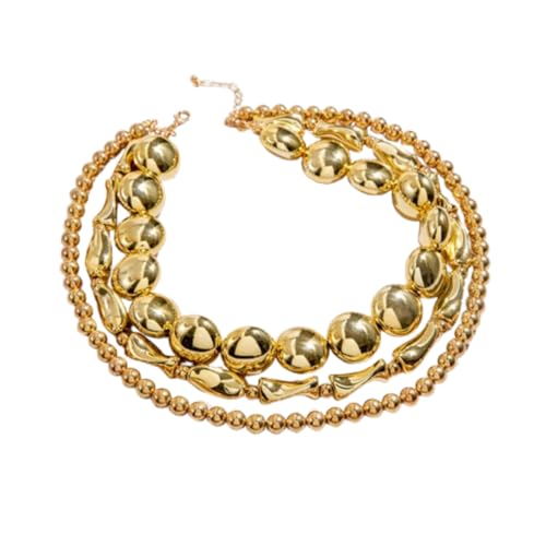 Damenmode Halskette Schmuck Neue Buchstabennaht Schlüsselbeinkette Geometrische Halskette (A) von Generic