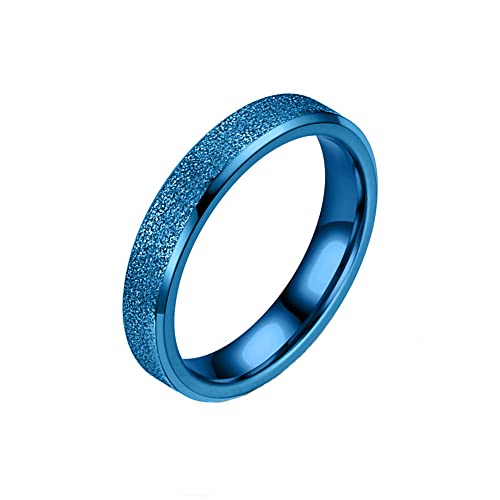 Damenring aus Edelstahl mit sandgestrahlter Oberfläche, Ehering von Generic