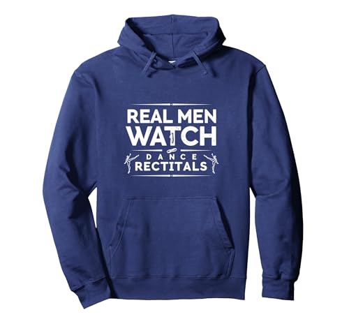 Dance Dads Real Men schauen Sich Konzerte an Pullover Hoodie, Unisex für Erwachsene, Marineblau, XL von Generic