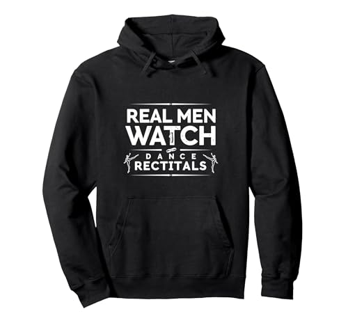 Dance Dads Real Men schauen Sich Konzerte an Pullover Hoodie, Unisex für Erwachsene, Schwarz, L von Generic