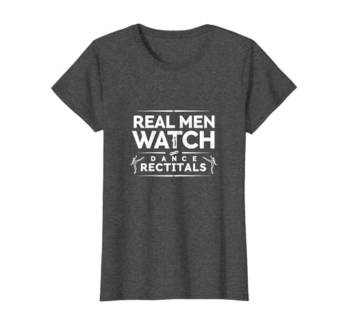 Dance Dads Real Men schauen Sich Konzerte an T-Shirt, Damen, Anthrazit Meliert, XS von Generic
