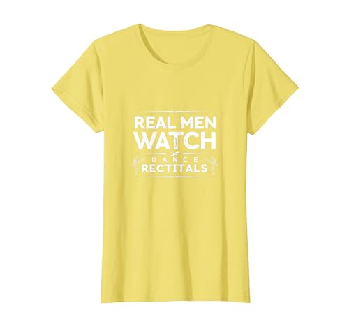 Dance Dads Real Men schauen Sich Konzerte an T-Shirt, Damen, Gelb, XS von Generic